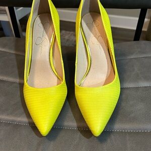 Jessica Simpson Vibrant Yellow Heels